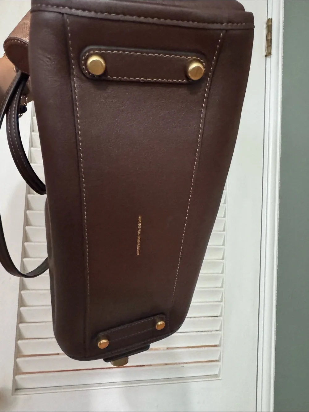 Coach Maple Rogue 31 Leather Satchel